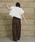 【CAPRICIEUX LE'MAGE】クルーラーパフブラウス