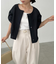 【CAPRICIEUX LE'MAGE】クルーラーパフブラウス