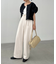 【CAPRICIEUX LE'MAGE】クルーラーパフブラウス