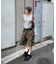 【WHO'S WHO gallery】スラッシュポケットスウェトハーフ柄パンツ