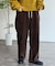 コーデュロイワイドパンツ