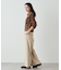 【earthy_】コットンベロアW zipカーディガン