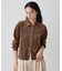 【earthy_】コットンベロアW zipカーディガン