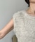 【CAPRICIEUX LE'MAGE】スパンコールフェザーベスト
