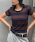 【WHO'S WHO gallery】ラガーボーダーコンパクトニット