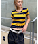 【WHO'S WHO gallery】ラガーボーダーコンパクトニット