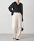 【Loungedress】ストレートタックパンツ