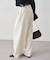 【Loungedress】ストレートタックパンツ