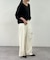 【Loungedress】ストレートタックパンツ