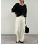 【Loungedress】ストレートタックパンツ