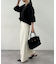 【Loungedress】ストレートタックパンツ