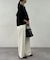 【Loungedress】ストレートタックパンツ