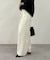 【Loungedress】ストレートタックパンツ
