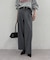 【Loungedress】ストレートタックパンツ
