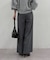 【Loungedress】ストレートタックパンツ