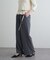 【RAY CASSIN】フリルベルト付ルーズスラックスパンツ