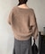 アルパカ混Vネックゆるニット