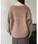 アルパカ混Vネックゆるニット