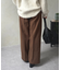 ウールライクストレートスラックス