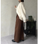 ウールライクストレートスラックス