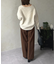 ウールライクストレートスラックス