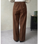 ウールライクストレートスラックス