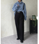 ウールライクストレートスラックス