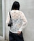 【WHO'S WHO gallery】フラワーレースニットシャツ