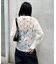 【WHO'S WHO gallery】フラワーレースニットシャツ