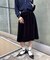 【WHO'S WHO gallery】ベロアスタッズミドルスカート