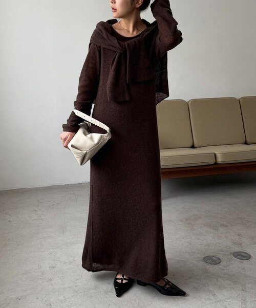 CAPRICIEUX LE'MAGE】テンセルウールマキシワンピース｜パルグループ