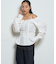 【WHO'S WHO gallery】2WAYオフショルダーパフスリーブブラウス
