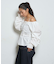 【WHO'S WHO gallery】2WAYオフショルダーパフスリーブブラウス