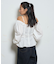 【WHO'S WHO gallery】2WAYオフショルダーパフスリーブブラウス