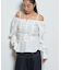 【WHO'S WHO gallery】2WAYオフショルダーパフスリーブブラウス