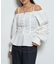 【WHO'S WHO gallery】2WAYオフショルダーパフスリーブブラウス