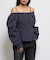 【WHO'S WHO gallery】2WAYオフショルダーパフスリーブブラウス
