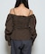 【WHO'S WHO gallery】2WAYオフショルダーパフスリーブブラウス