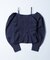 【WHO'S WHO gallery】2WAYオフショルダーパフスリーブブラウス