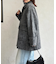 ステンカラーシャギーミドルコート