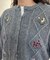 花刺繍ケーブルカーディガン