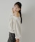 【Chico】2WAYオフショルWジップスウェット