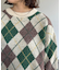 モヘアライクチェックニットプルオーバー