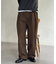 ピグメントツイルワイドタックパンツ