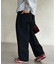 ピグメントツイルワイドタックパンツ