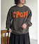 CPCMロゴ刺繍裏毛プルオーバー