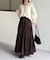ドットベロアティアードスカート