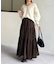 ドットベロアティアードスカート
