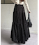 ドットベロアティアードスカート