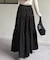 ドットベロアティアードスカート